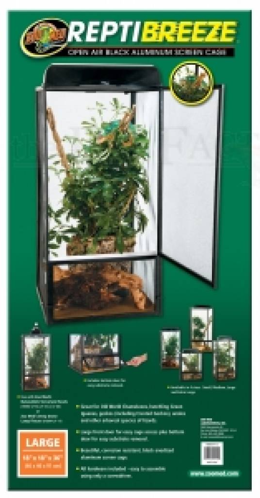 Reptibreeze Alum Screen Cage, 46 x 46 x 92cm